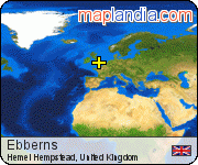 Ebberns satellite map