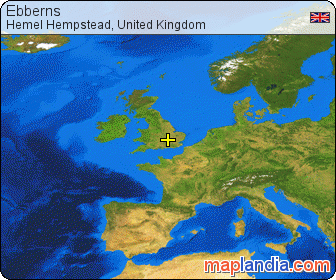 Ebberns satellite map