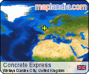 Concrete Express satellite map