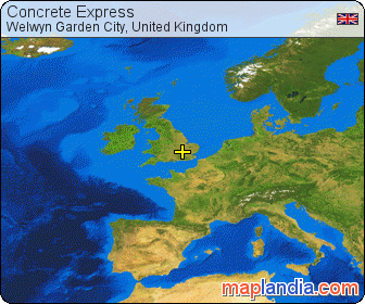 Concrete Express satellite map