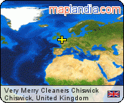 Very Merry Cleaners Chiswick satellite map