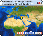 Homeworth Tala Village Paphos satellite map
