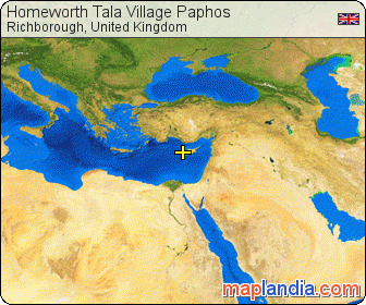 Homeworth Tala Village Paphos satellite map