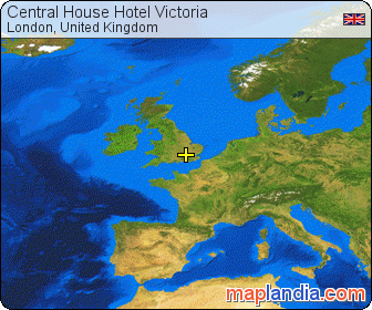 Central House Hotel Victoria satellite map