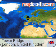 Tower Bridge satellite map