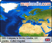 SEO Company in Surrey, London, UK satellite map