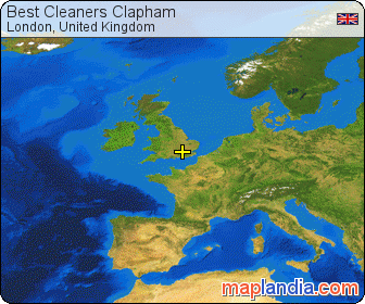 Best Cleaners Clapham satellite map