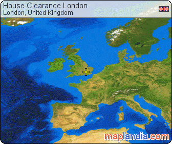 House Clearance London satellite map