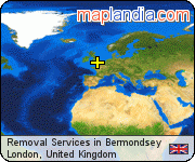 Removal Services in Bermondsey satellite map