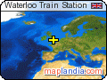 Waterloo Train Station satellite map