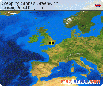 Stepping Stones Greenwich satellite map