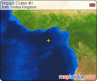 Impact Crater #1 satellite map