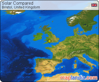 Solar Compared satellite map