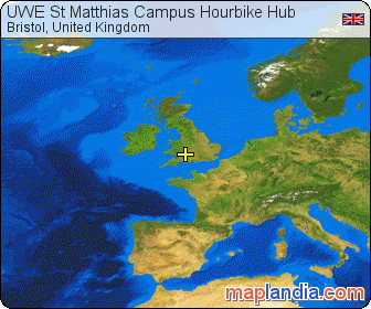 UWE St Matthias Campus Hourbike Hub satellite map