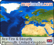 Ace Fire & Security satellite map