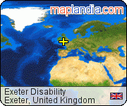Exeter Disability satellite map