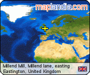 Millend Mill, Millend lane, easting satellite map