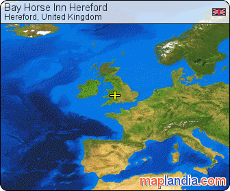 Bay Horse Inn Hereford satellite map