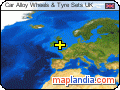 Car Alloy Wheels & Tyre Sets UK satellite map
