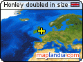 Honley doubled in size satellite map