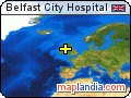 Belfast City Hospital satellite map