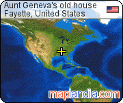 Aunt Geneva's old house satellite map