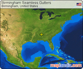 Birmingham Seamless Gutters satellite map