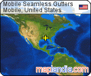 Mobile Seamless Gutters satellite map