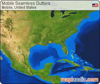 Mobile Seamless Gutters satellite map