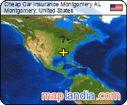 Cheap Car Insurance Montgomery AL satellite map