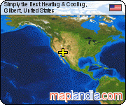 Simply the Best Heating & Cooling,  satellite map