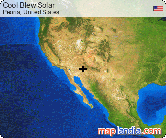 Cool Blew Solar satellite map