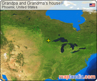 Grandpa and Grandma's house!! satellite map