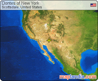 Donte’s of New York satellite map