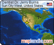 Dentist Dr. Jerry Burns satellite map