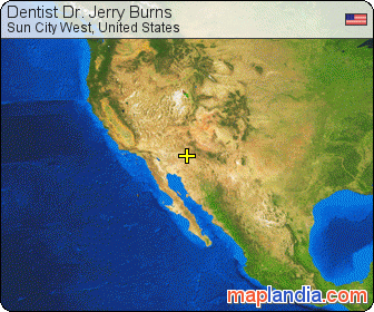 Dentist Dr. Jerry Burns satellite map