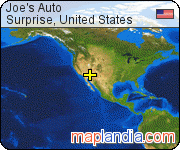 Joe's Auto satellite map