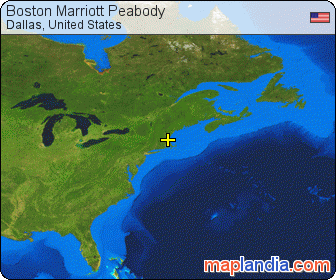 Boston Marriott Peabody satellite map