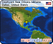 Courtyard New Orleans Metairie satellite map