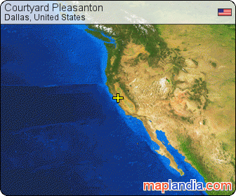 Courtyard Pleasanton satellite map