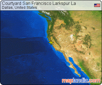 Courtyard San Francisco Larkspur La satellite map