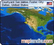 Courtyard San Mateo Foster City satellite map