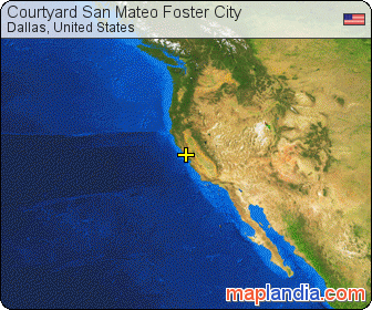 Courtyard San Mateo Foster City satellite map