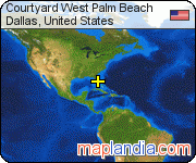 Courtyard West Palm Beach satellite map