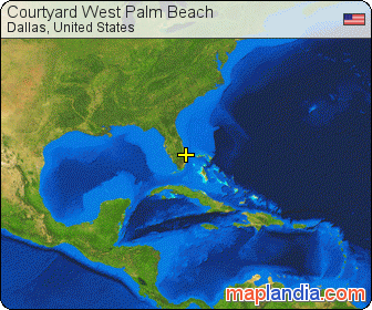 Courtyard West Palm Beach satellite map