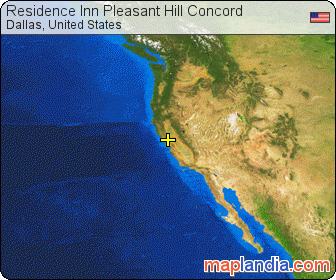 Residence Inn Pleasant Hill Concord satellite map