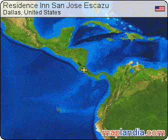 Residence Inn San Jose Escazu satellite map