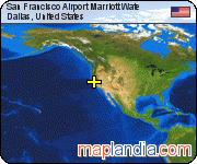 San Francisco Airport Marriott Wate satellite map