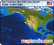 San Francisco Marriott Union Square satellite map