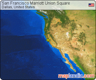 San Francisco Marriott Union Square satellite map